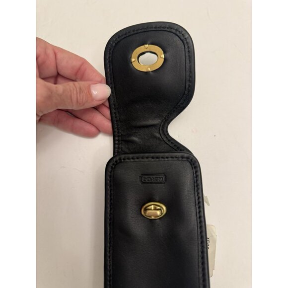 Coach Vintage Leather Cell Phone Case Wristlet Or Belt Bag Pouch 7x3x1" NWT - Picture 4 of 5